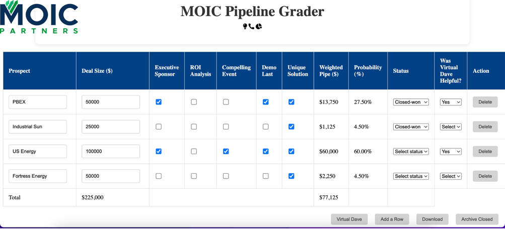 Pipeline Grader screenshot