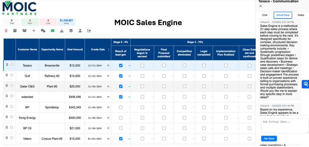 Sales Engine screenshot